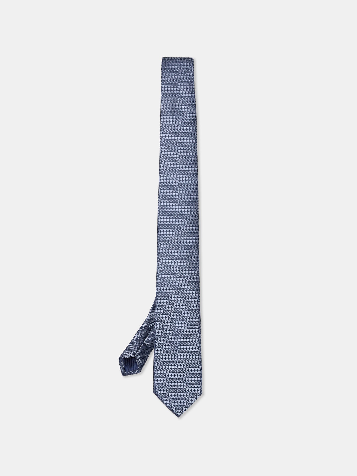 Geometric Pattern Tie 100% Silk 7,5cm - Image 5