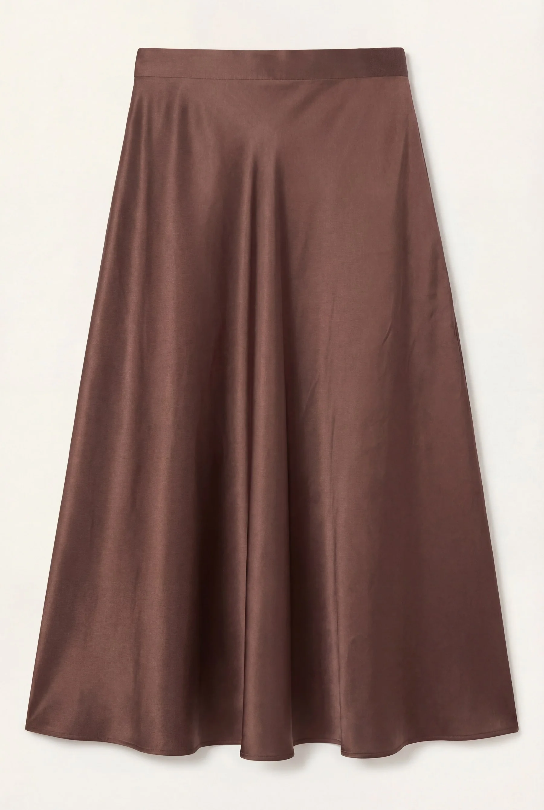 High-Waist Full Circle Skirt In Rayon And Viscose Blend - Image 4