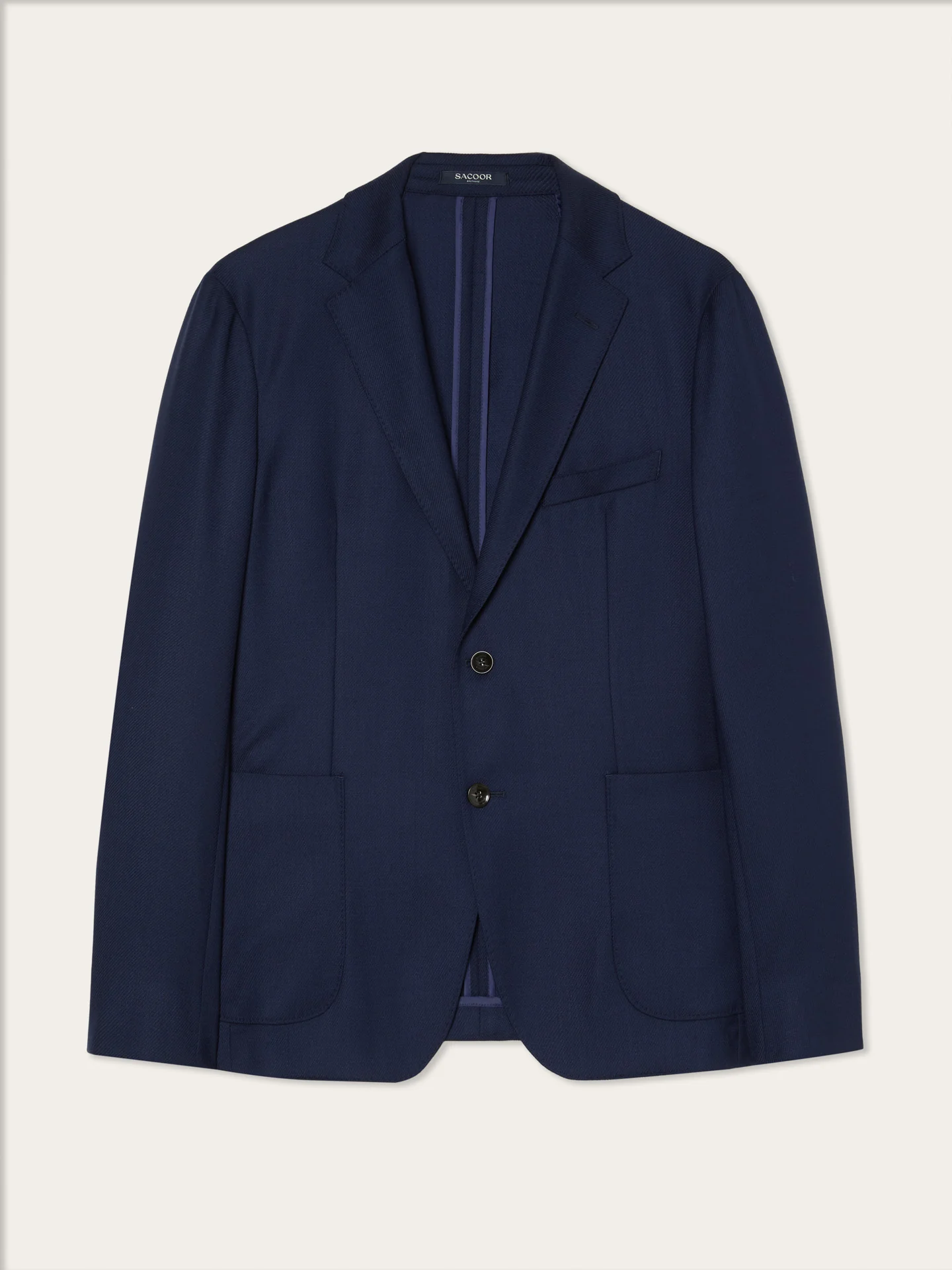 Italian Knit Twill Blazer In Wool Stretch - Image 4