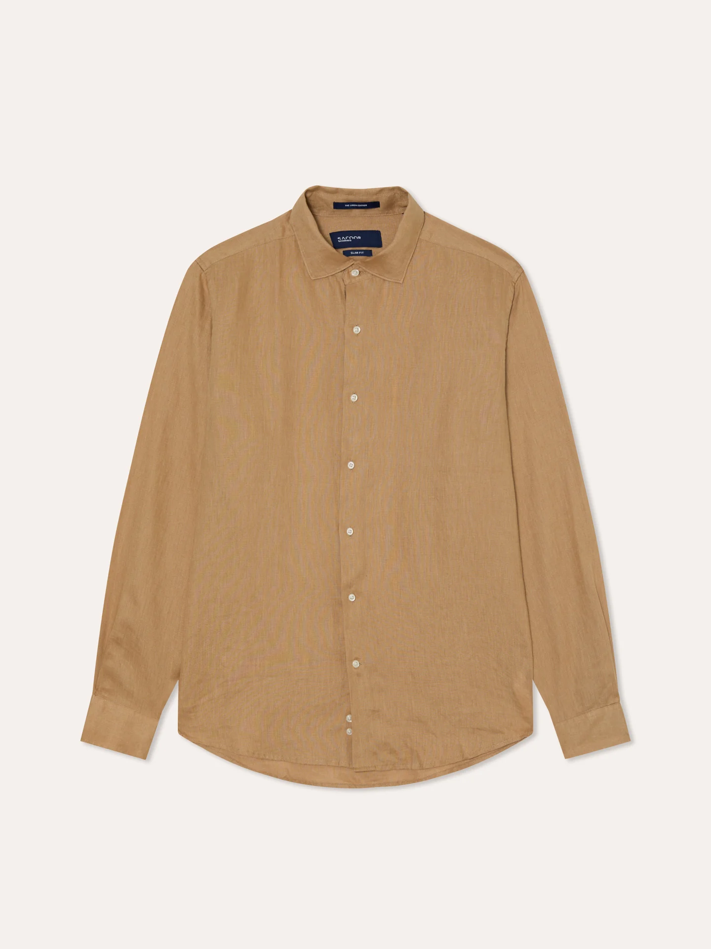 Regular Fit Open Shirt in 100% Linen - Image 5