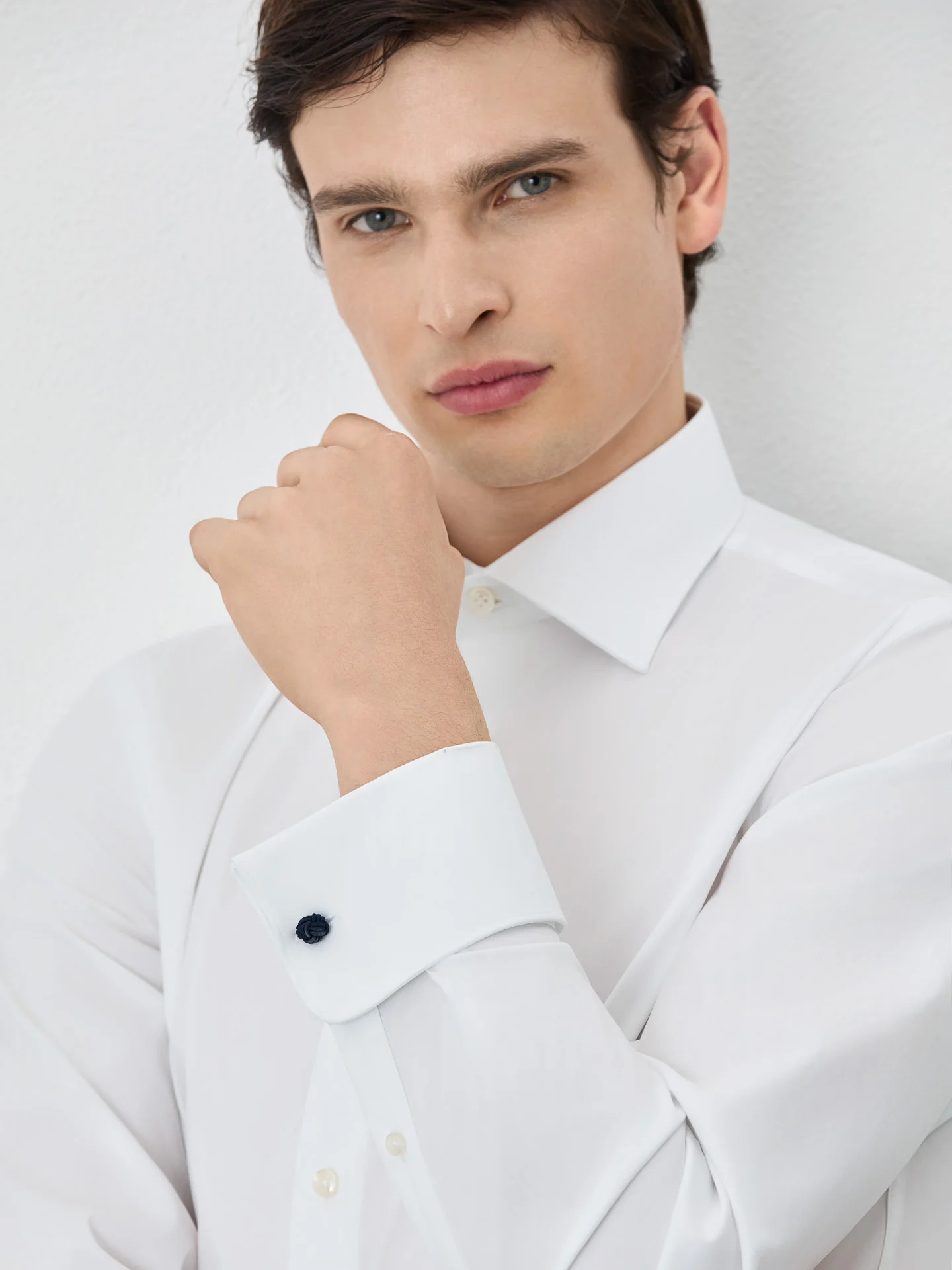 Regular Fit Shirt With Oxford Collar In Cotton Blend - Image 5