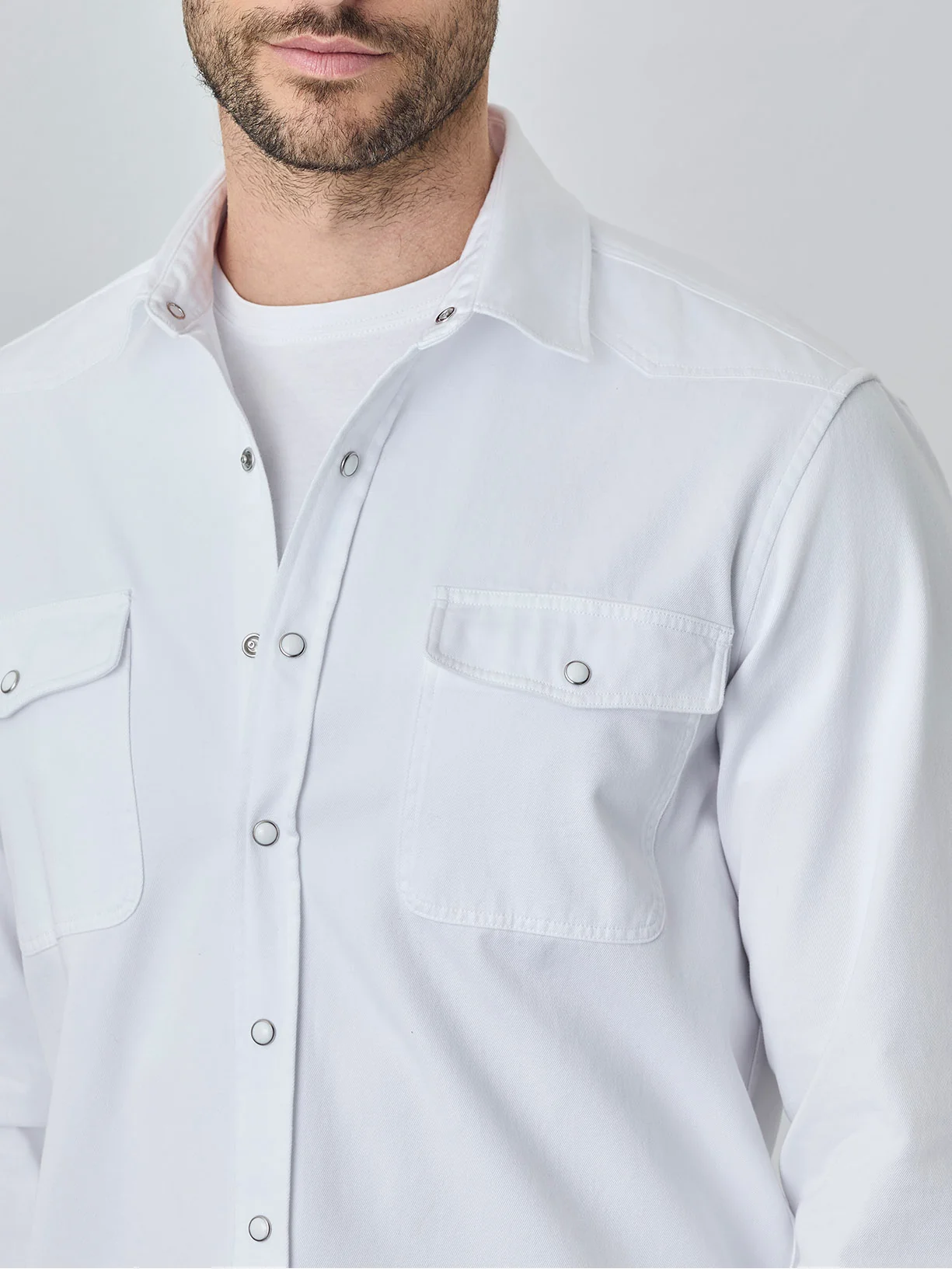 Relaxed fit western twill shirt - Image 6