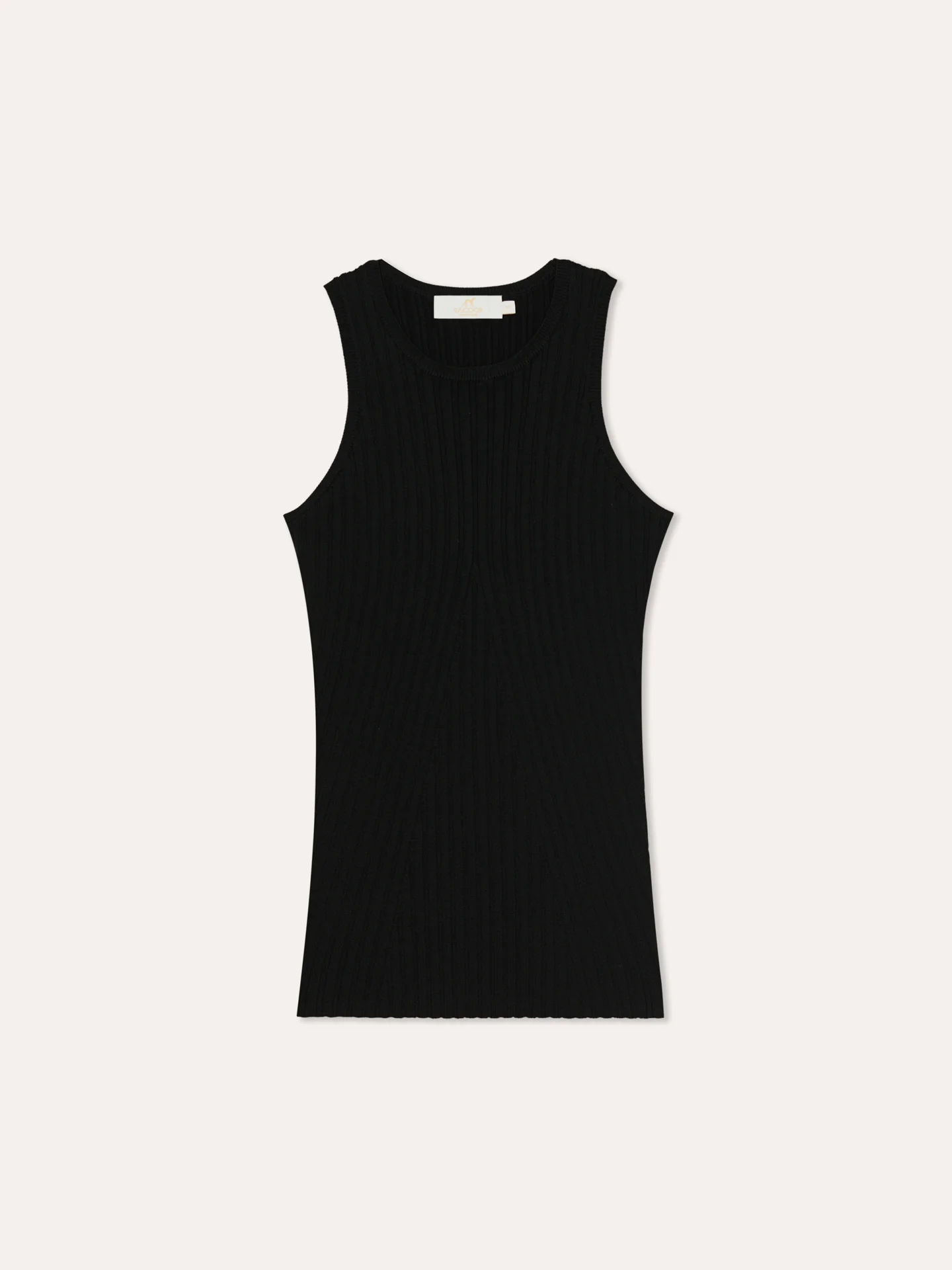 Ribbed Tank Top In Viscose & Nylon Blend - Image 5