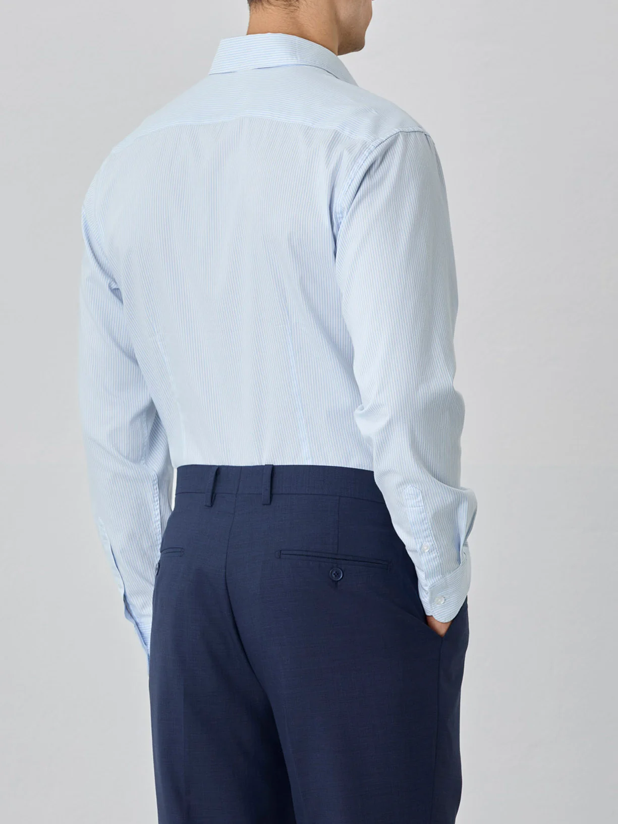 Slim fit 100% bci cotton striped oxford shirt - Image 3