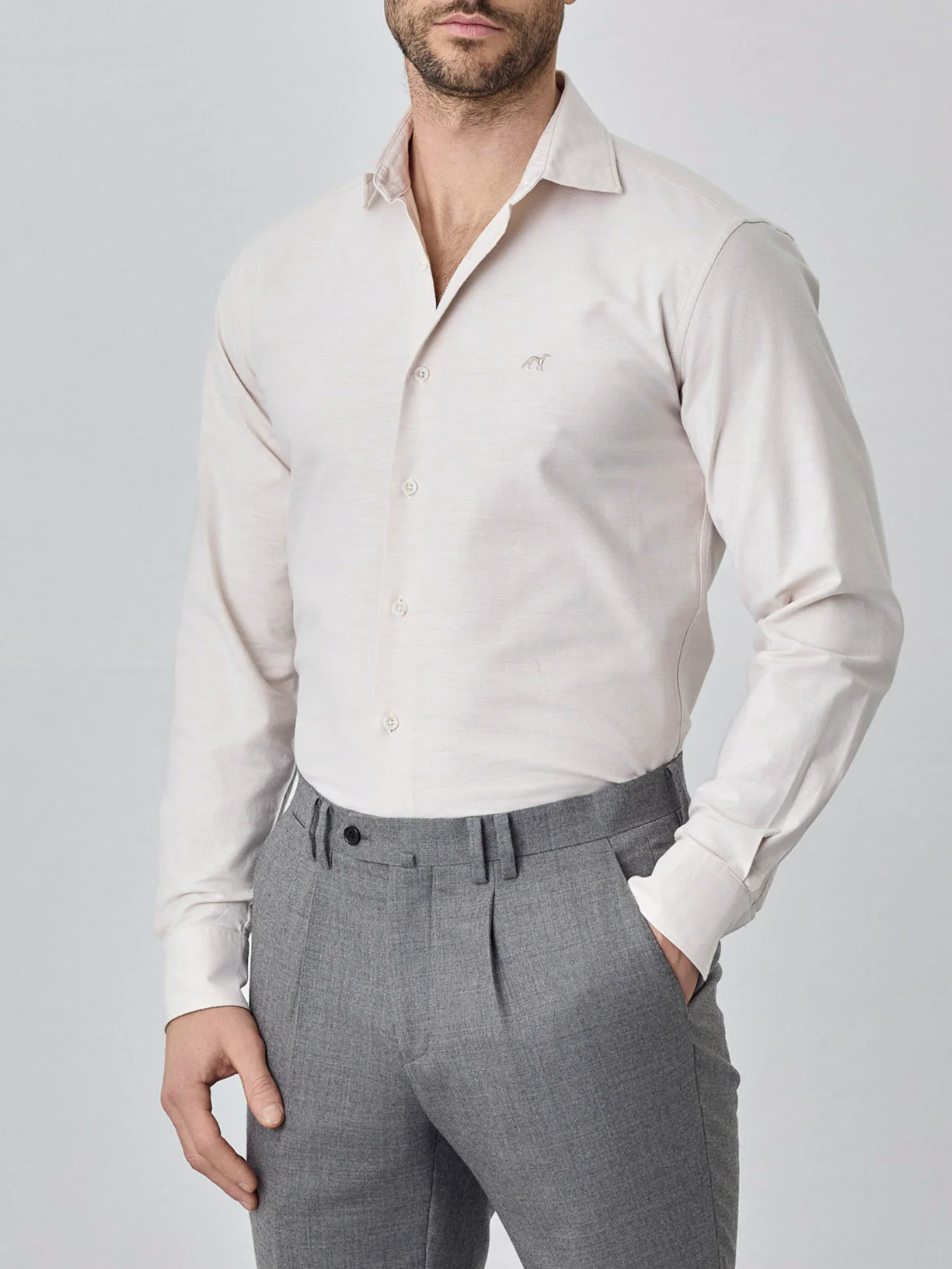 Slim fit oxford shirt - Image 4