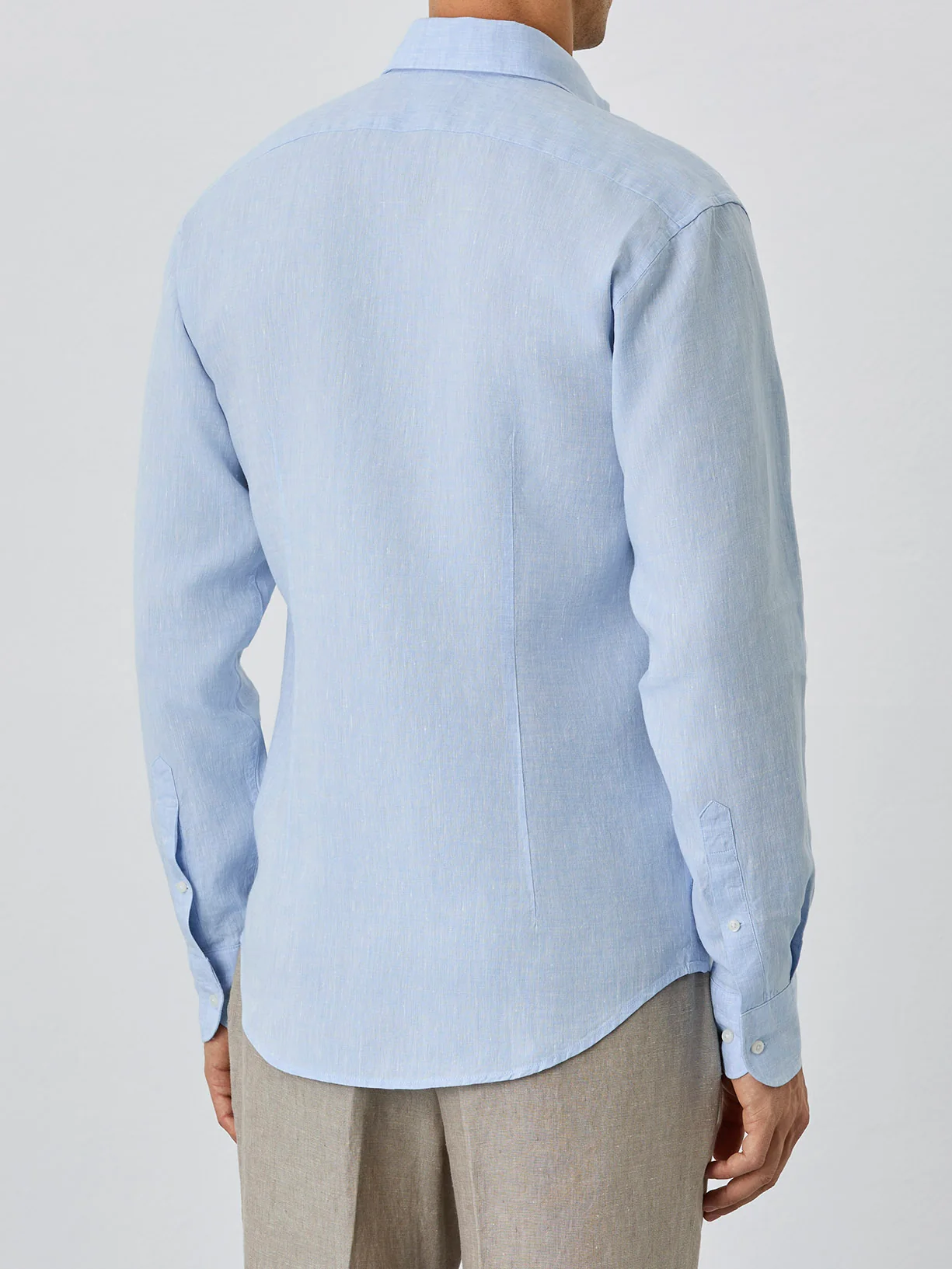 Slim Fit Shirt With Bristol Collar In Linen - Image 5