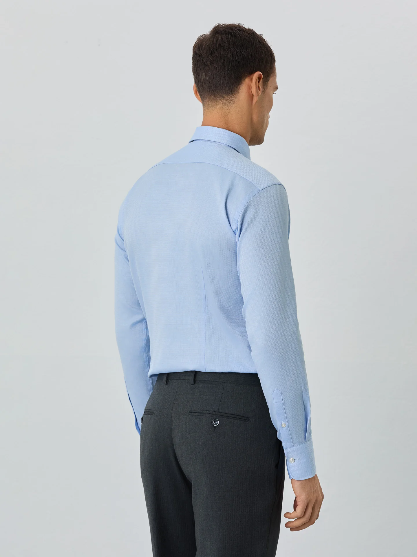 Slim Fit Shirt With Dublin Collar In Cotton - Image 3