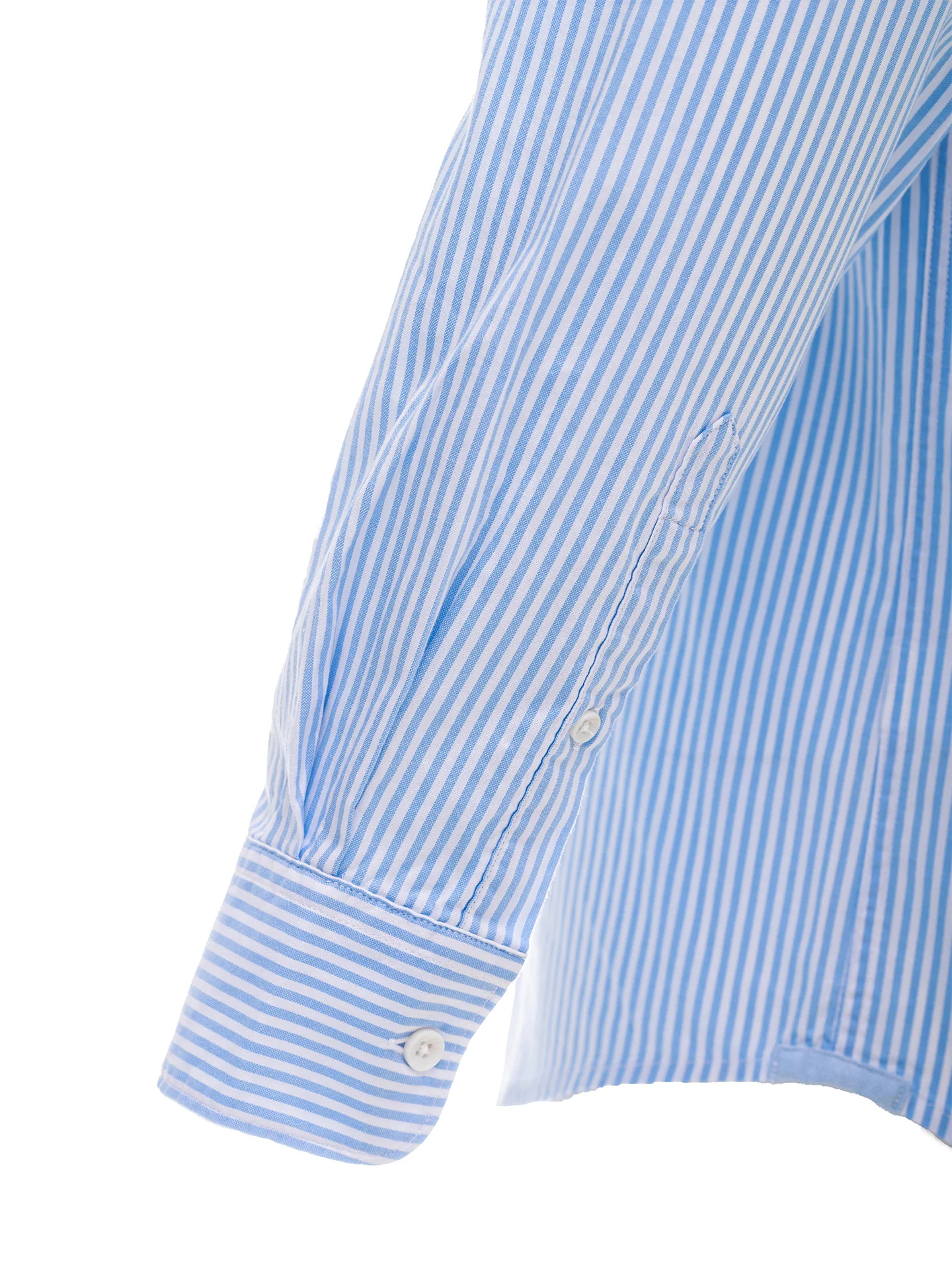 Slim Fit Striped Oxford Shirt in 100%BCI Cotton - Image 5