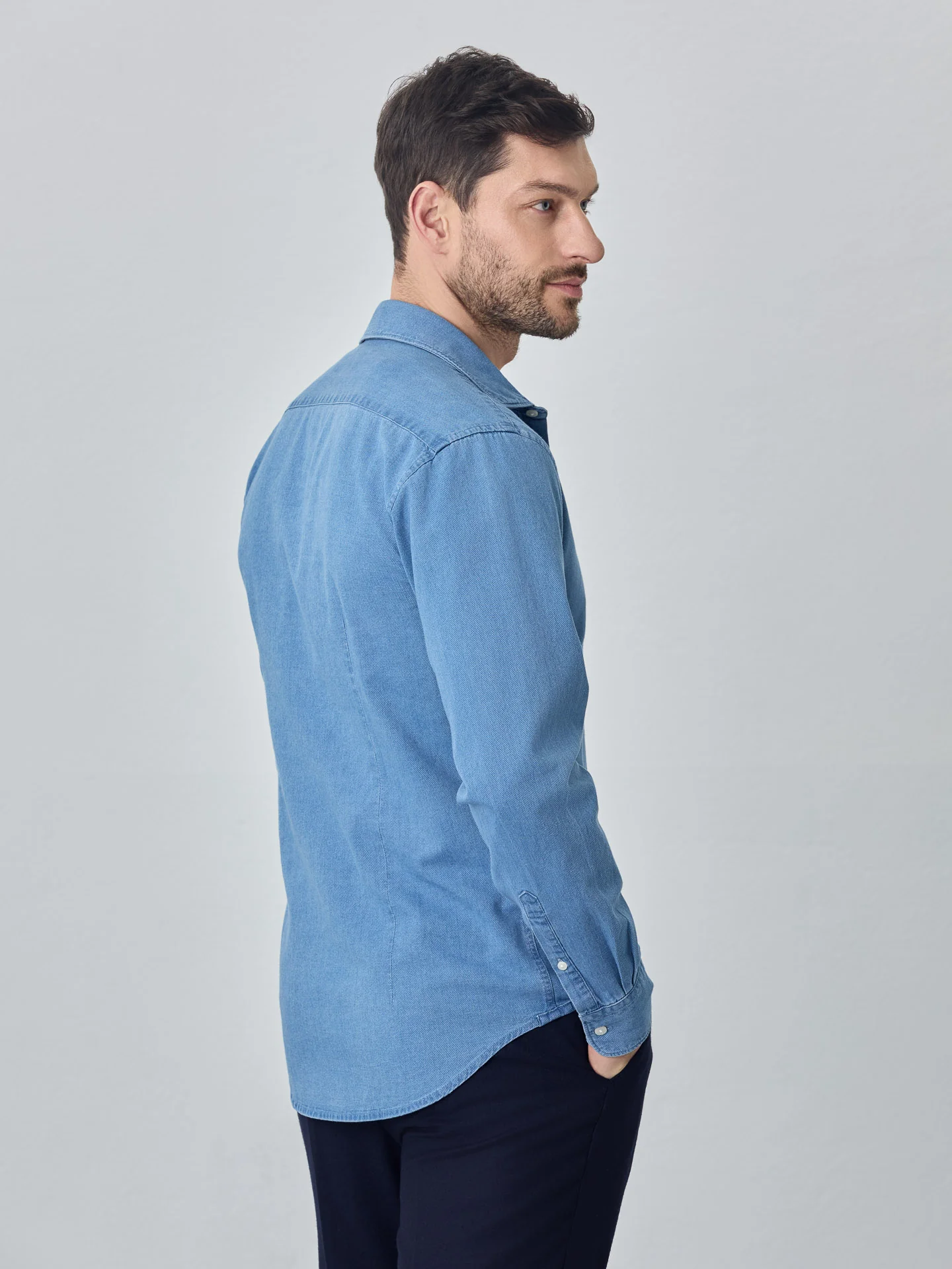 Slim fit structure washed shirt - Image 6
