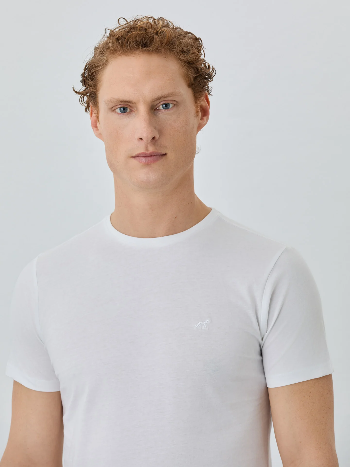 Slim Fit T-shirt With Round Neck In Organic Cotton Pack Of Two - Image 5
