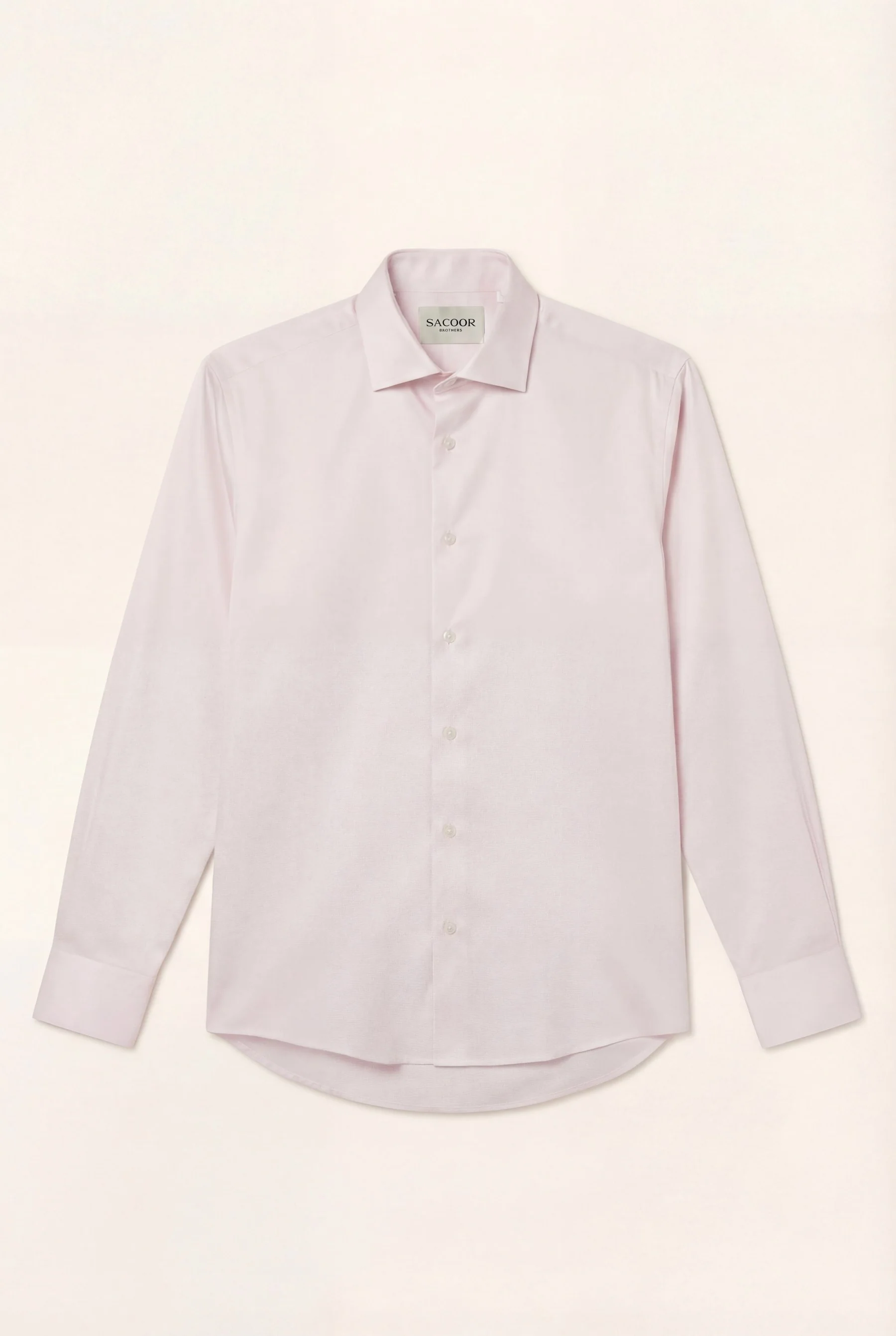 Slim Fit Travel Plain Poplin Luxury Stretch Cotton Shirt with Dublin Collar - Image 3