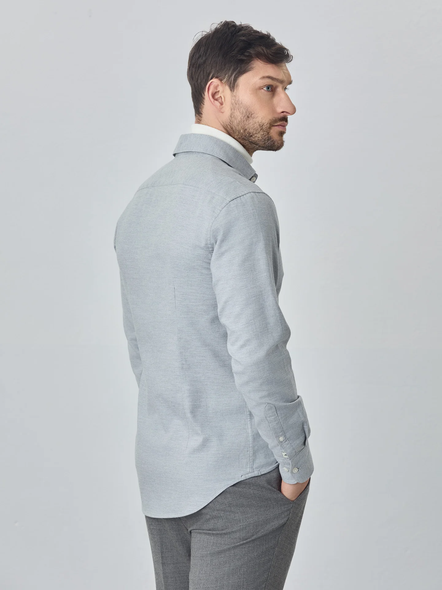 Soft Flannel mélange shirt - Image 12