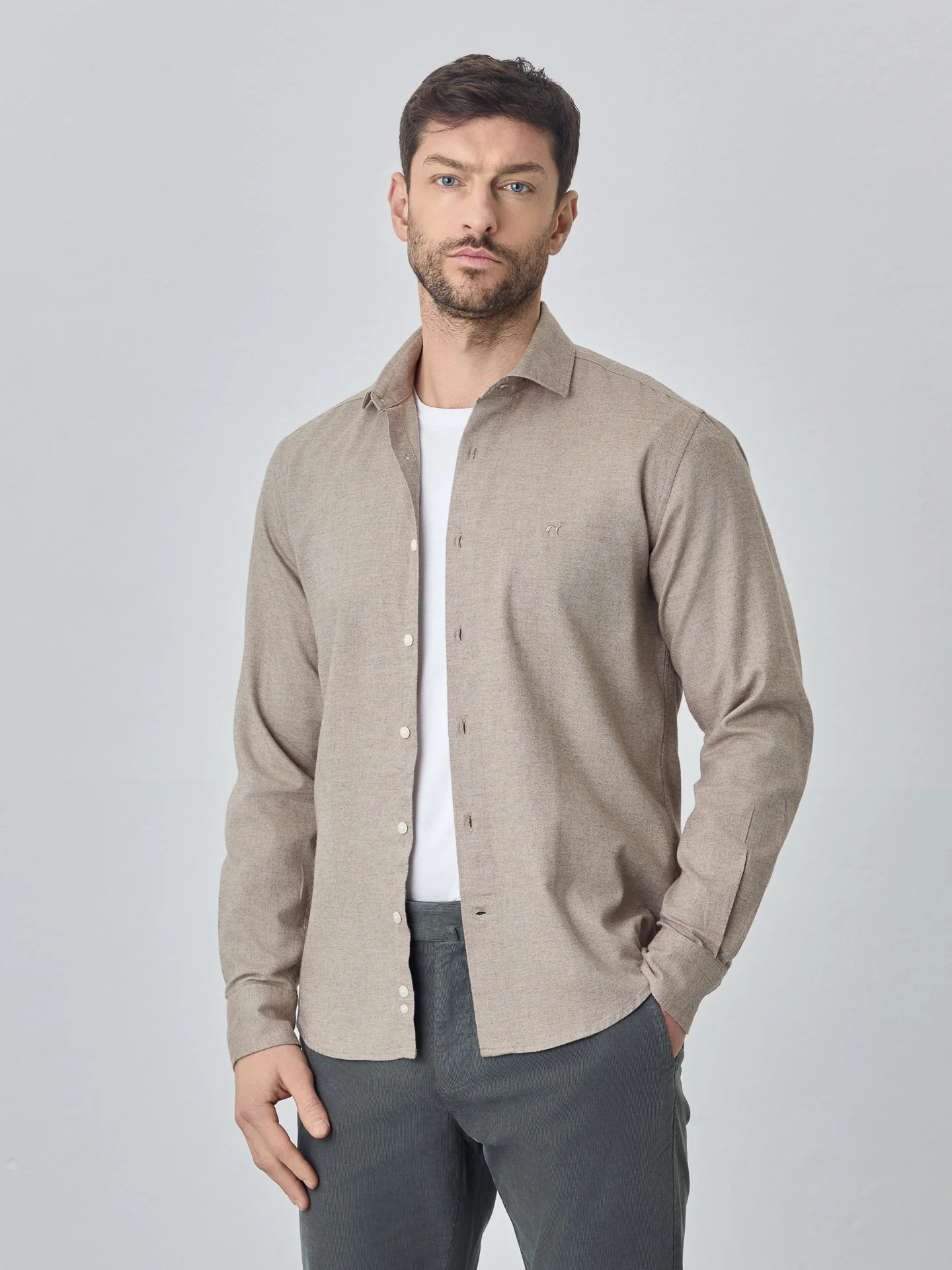 Soft Flannel mélange shirt - Image 5