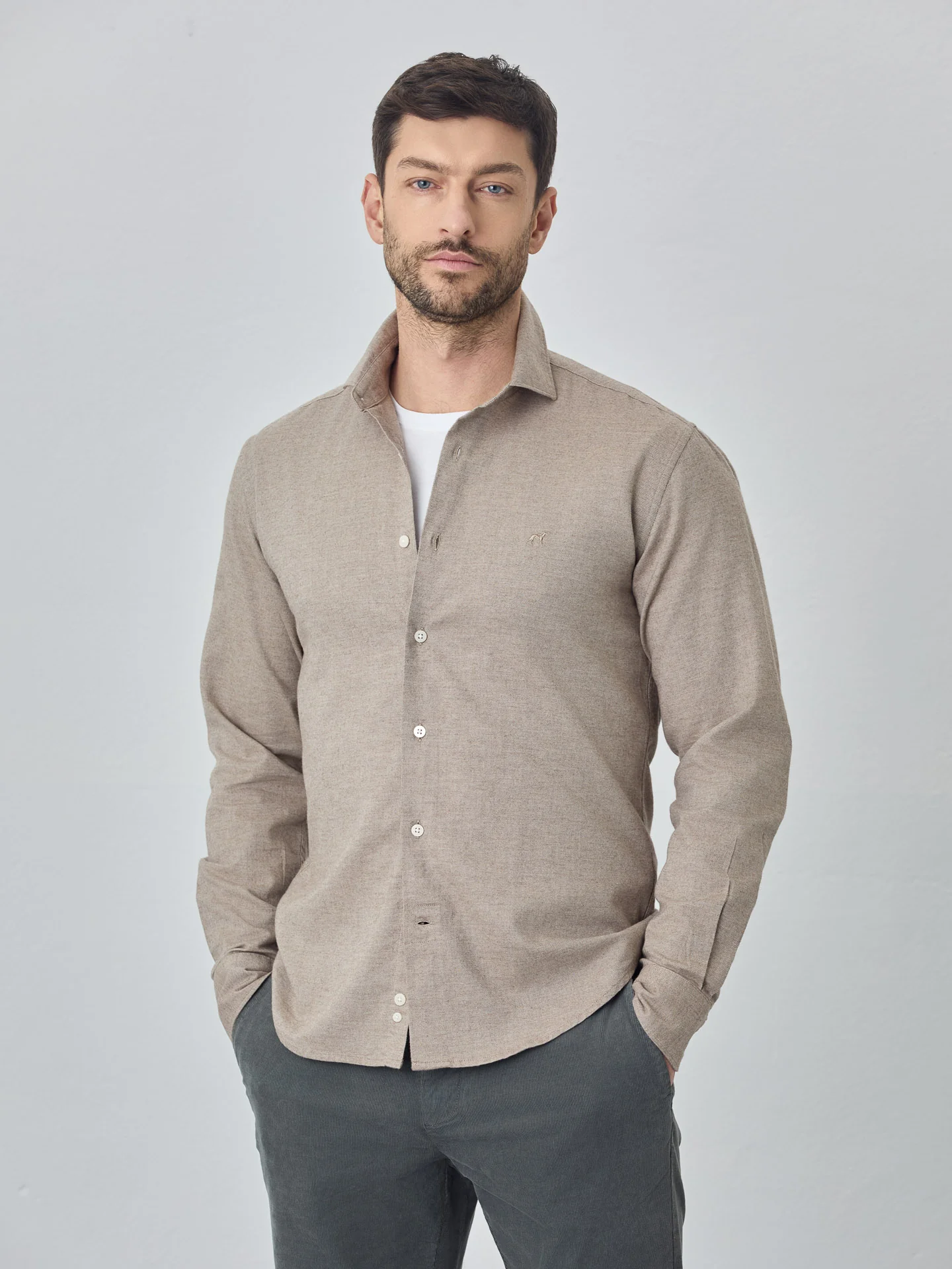 Soft Flannel mélange shirt - Image 7