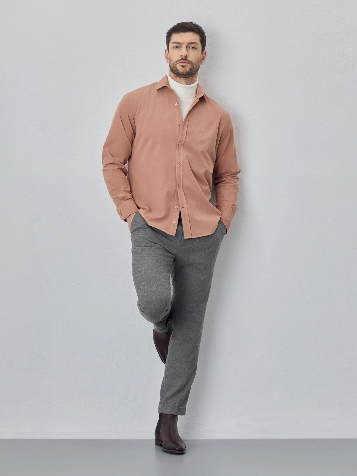 Soft Needledcord Garment dye shirt - Image 15