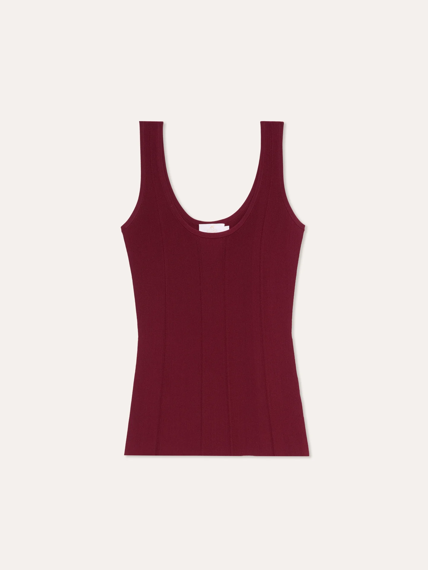 Tank Top In Viscose & Nylon Blend With Ajour Knit Stripes - Image 5