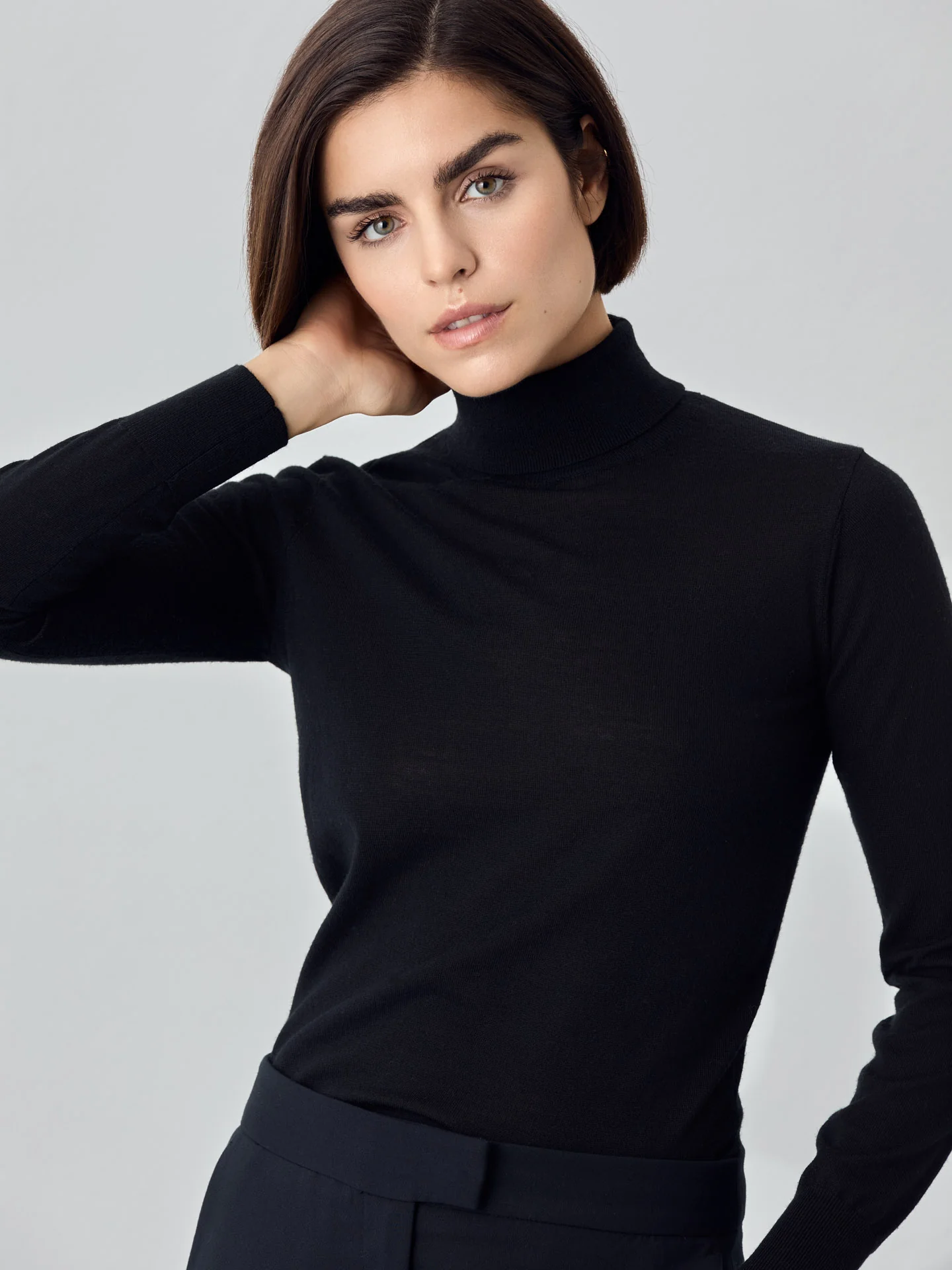Turtle Neck Merino Wool Sweater - Image 3