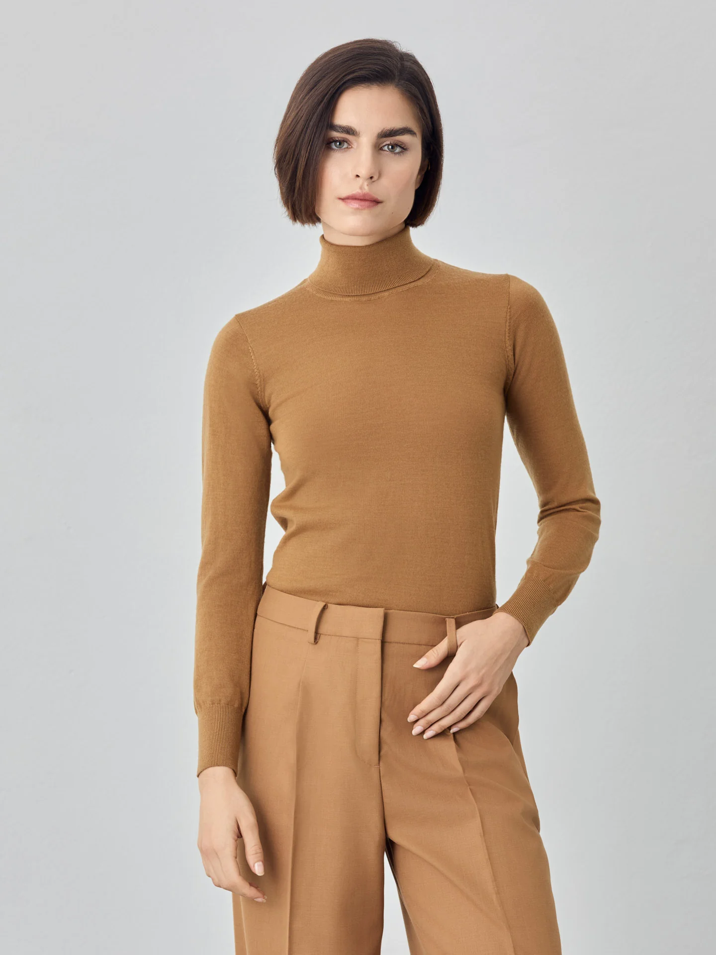 Turtle Neck Merino Wool Sweater - Image 5